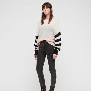 All Saints Striped Sweater NWOT